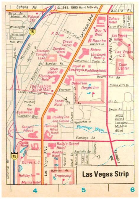 History of MAP Las Vegas Map Of Hotels